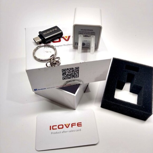 ICOVFE Pro Butler PD Charger 18W USB-C Model R5401 Compact & Portable / Keychain - Picture 3 of 7